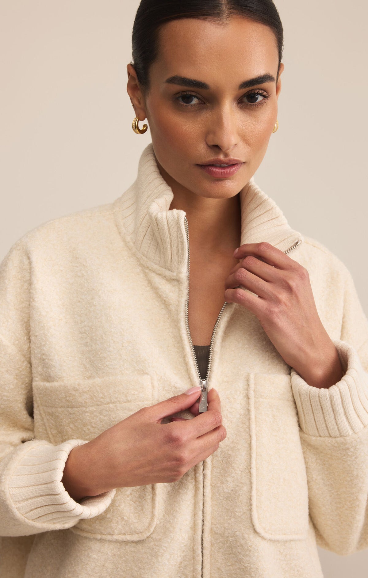 Downhill Jacket in crystal from Z Supply at waterlilyshop 
