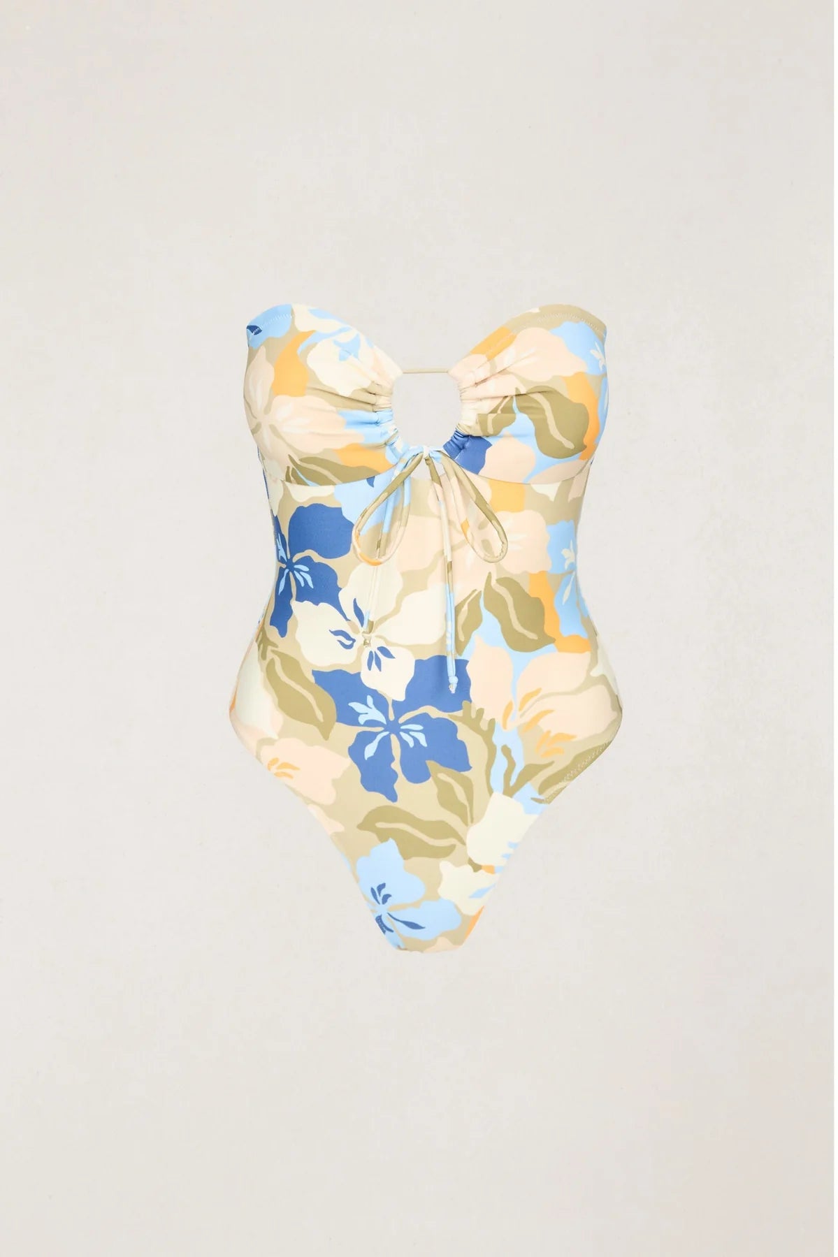 Rhythm's Blanca Floral Tie Front One Piece at waterlilyshop.com