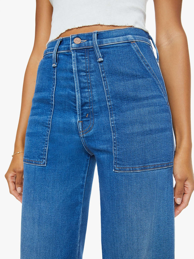 Mother Denim The Stitch Up Maven Hover in Nip It