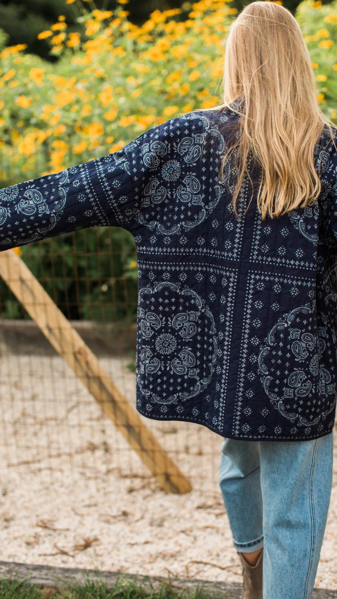 Quilted Wrap Coat