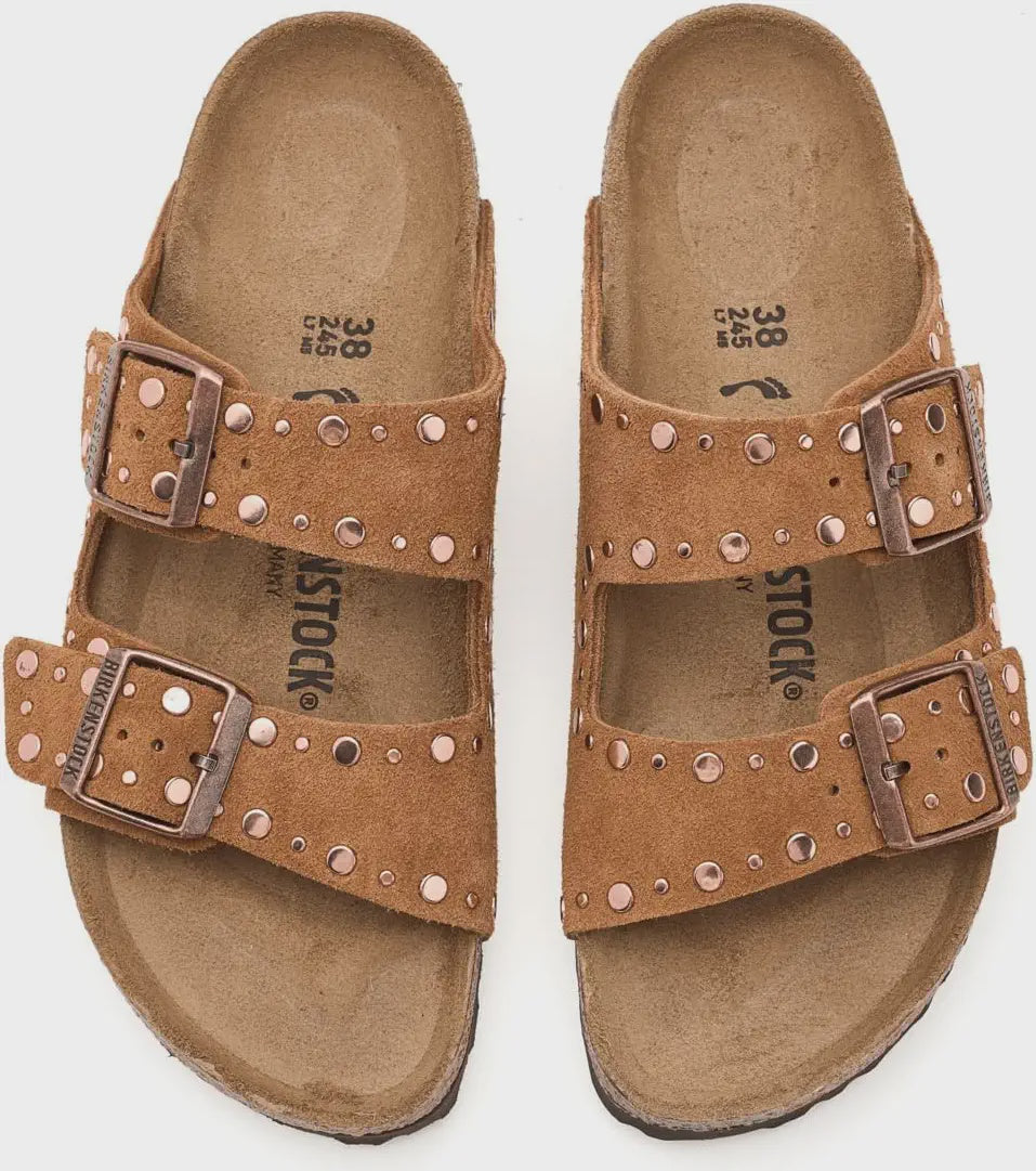 Arizona Rivets in Mink Suede