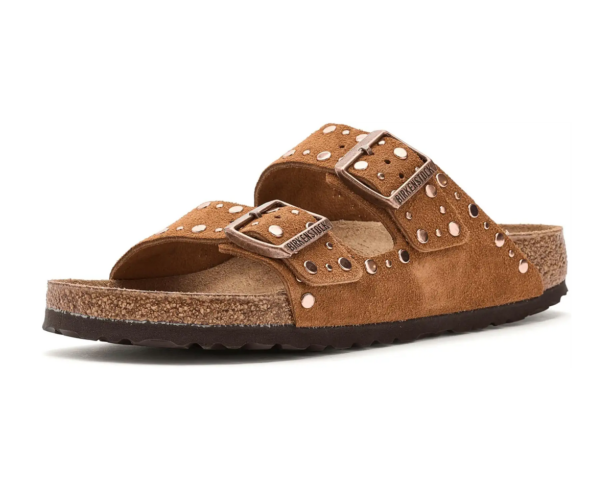 Arizona Rivets in Mink Suede