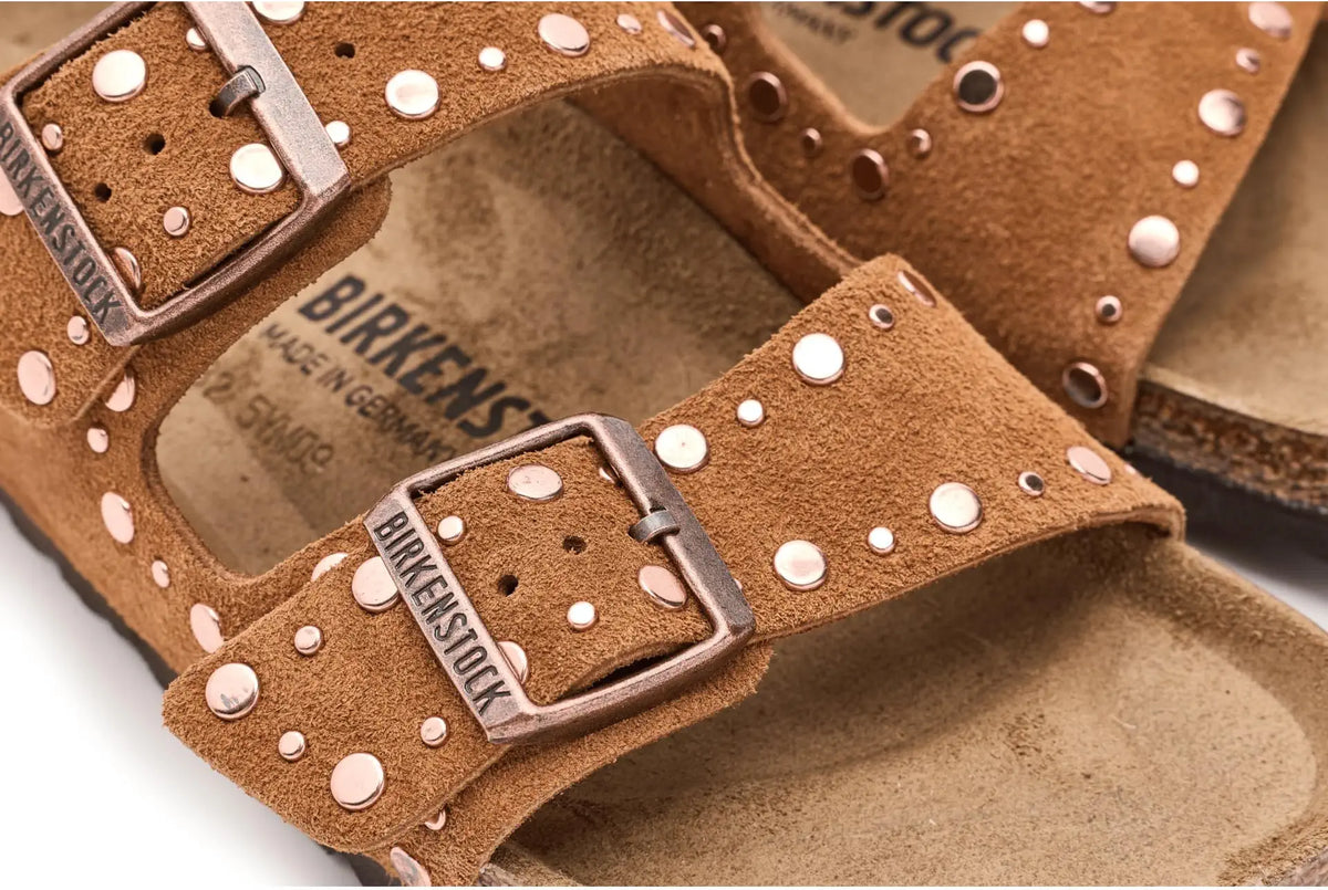 Arizona Rivets in Mink Suede