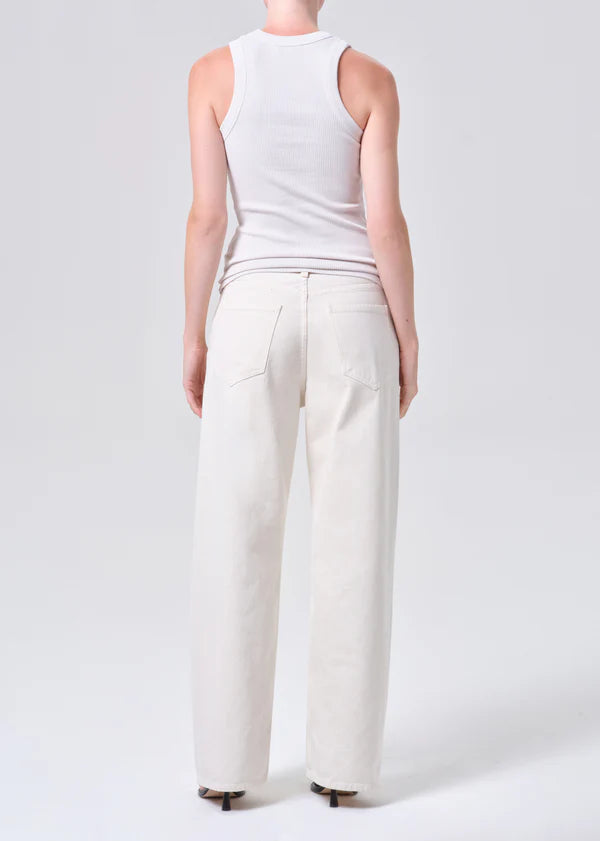 low slung baggy in brown rice