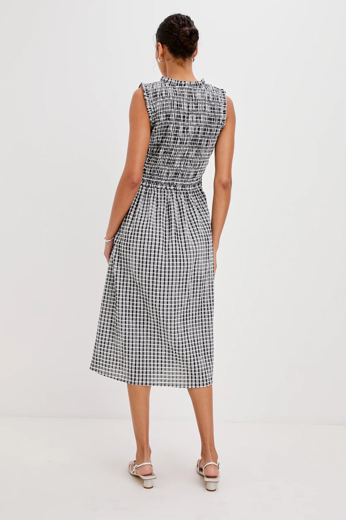 Adine Dress in Ash Seersucker by Rails at waterlilyshop.com