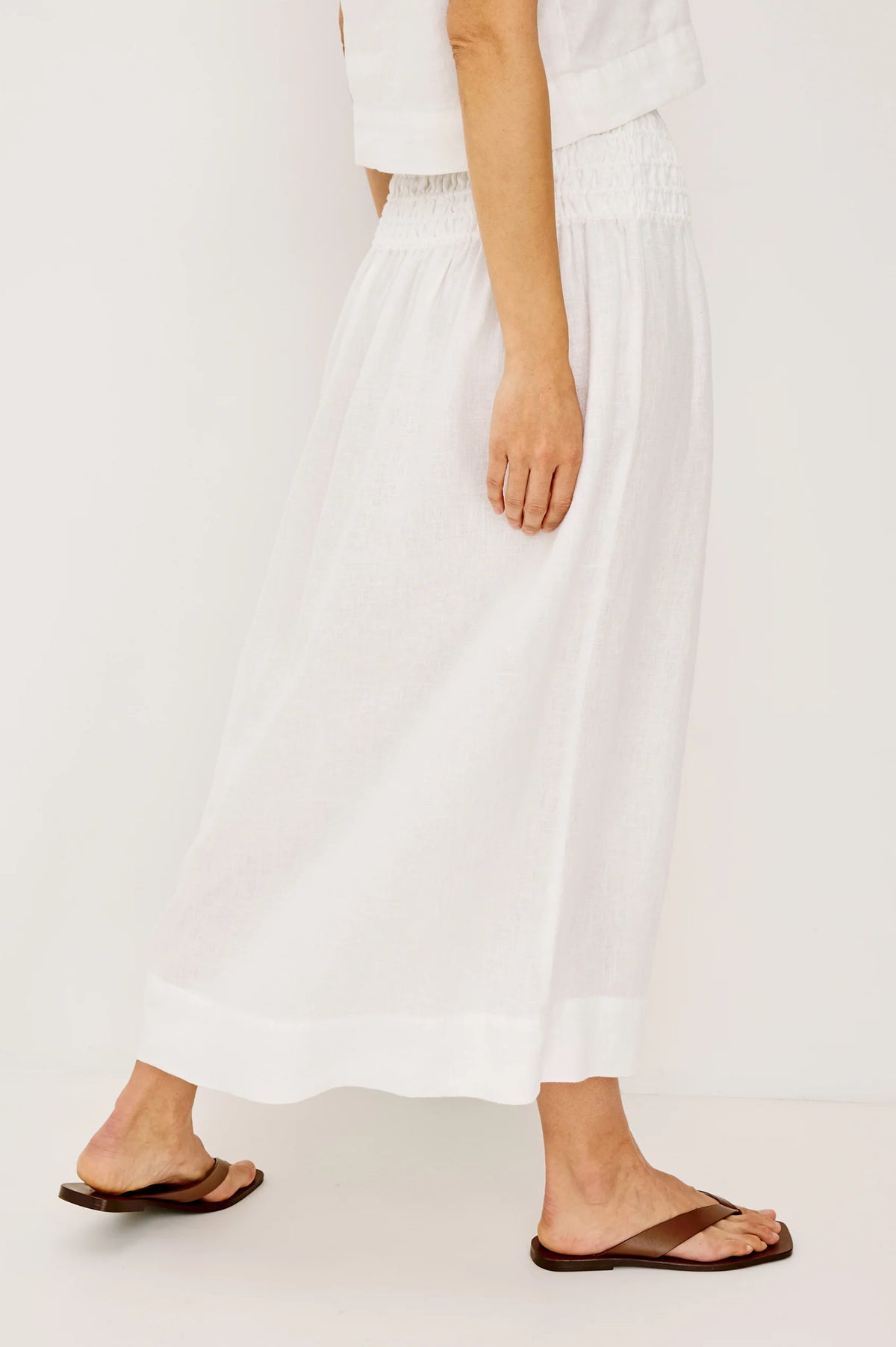 Alessa Skirt in White by Rails