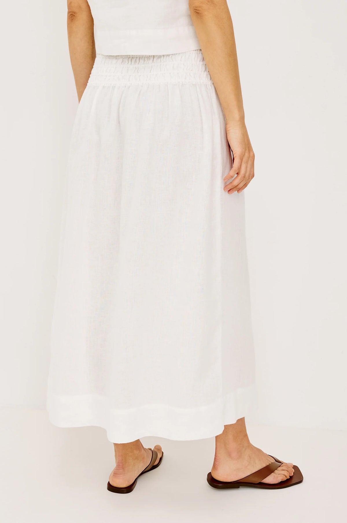 Alessa Skirt in White by Rails