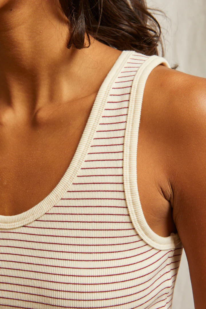 Striped Blondie Tank