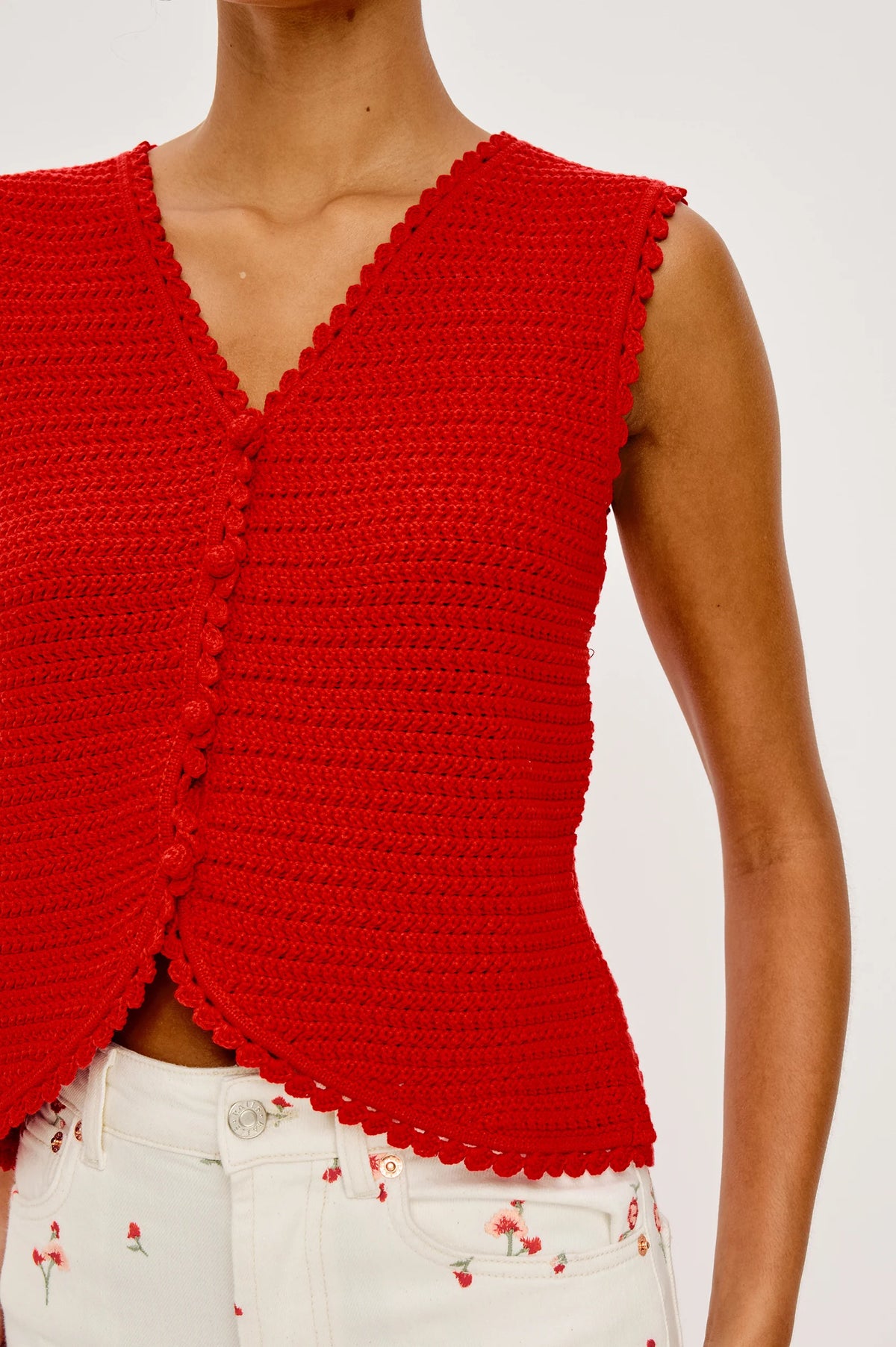 Calypso Top in Scarlet