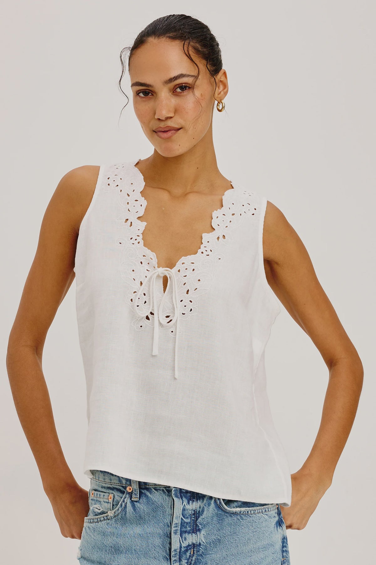 Cornelia Top in White by Rails