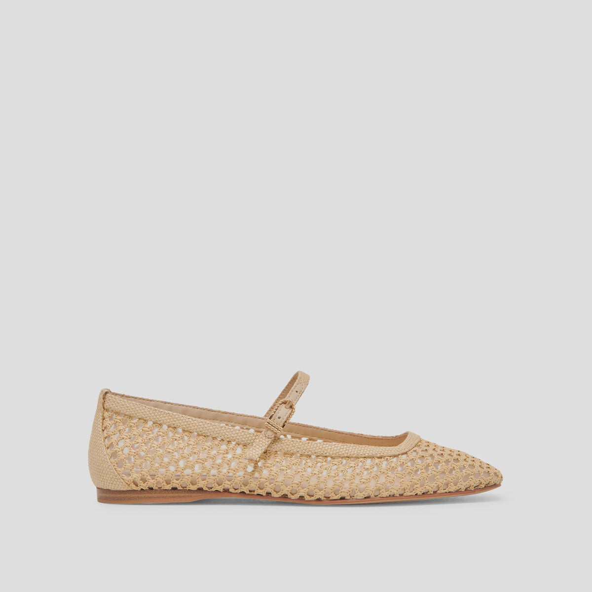 Reyes Flat in Woven Raffia