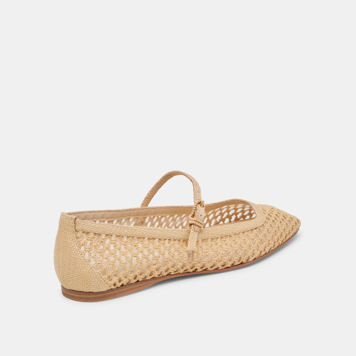 Reyes Flat in Woven Raffia