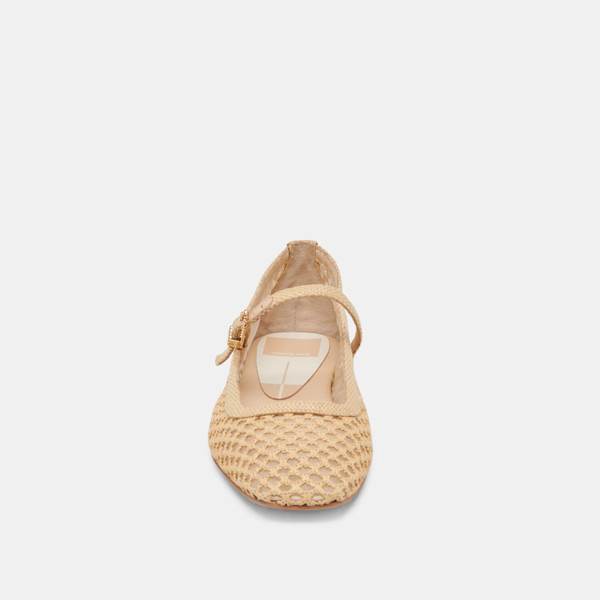 Reyes Flat in Woven Raffia