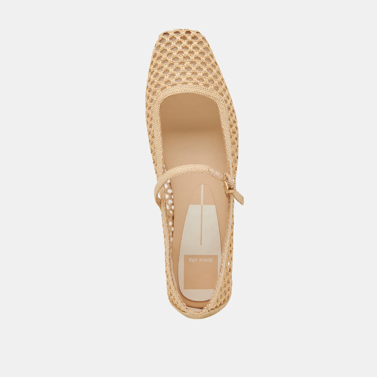 Reyes Flat in Woven Raffia