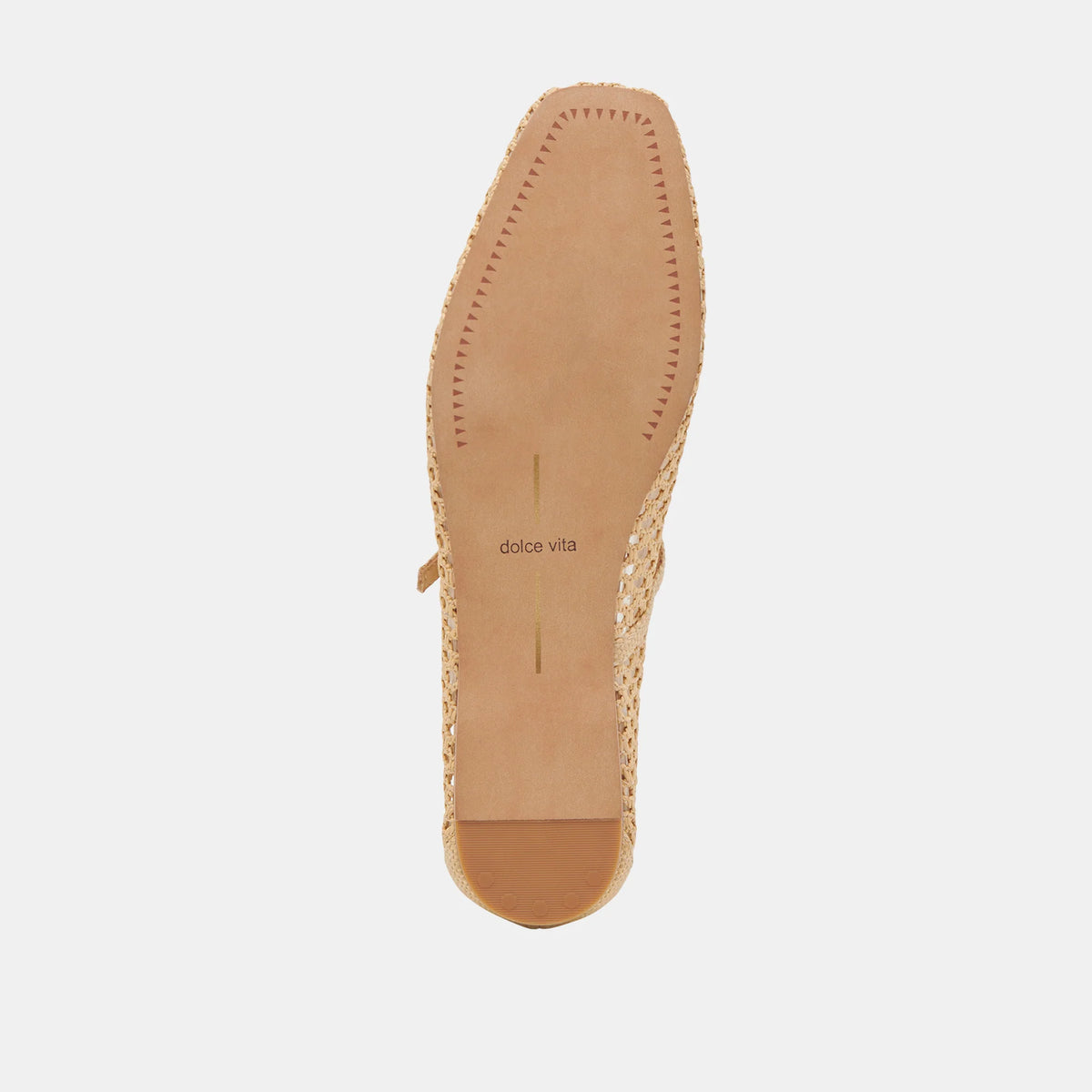 Reyes Flat in Woven Raffia