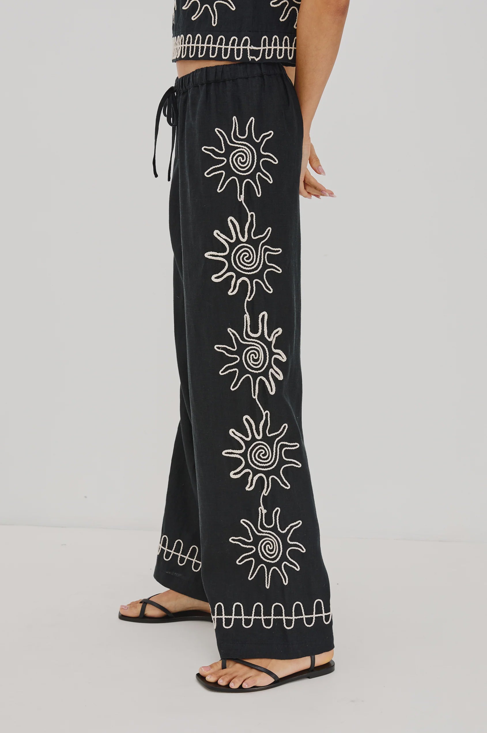 Emmie Pant with Sun Embroidery by Rails x LSpace