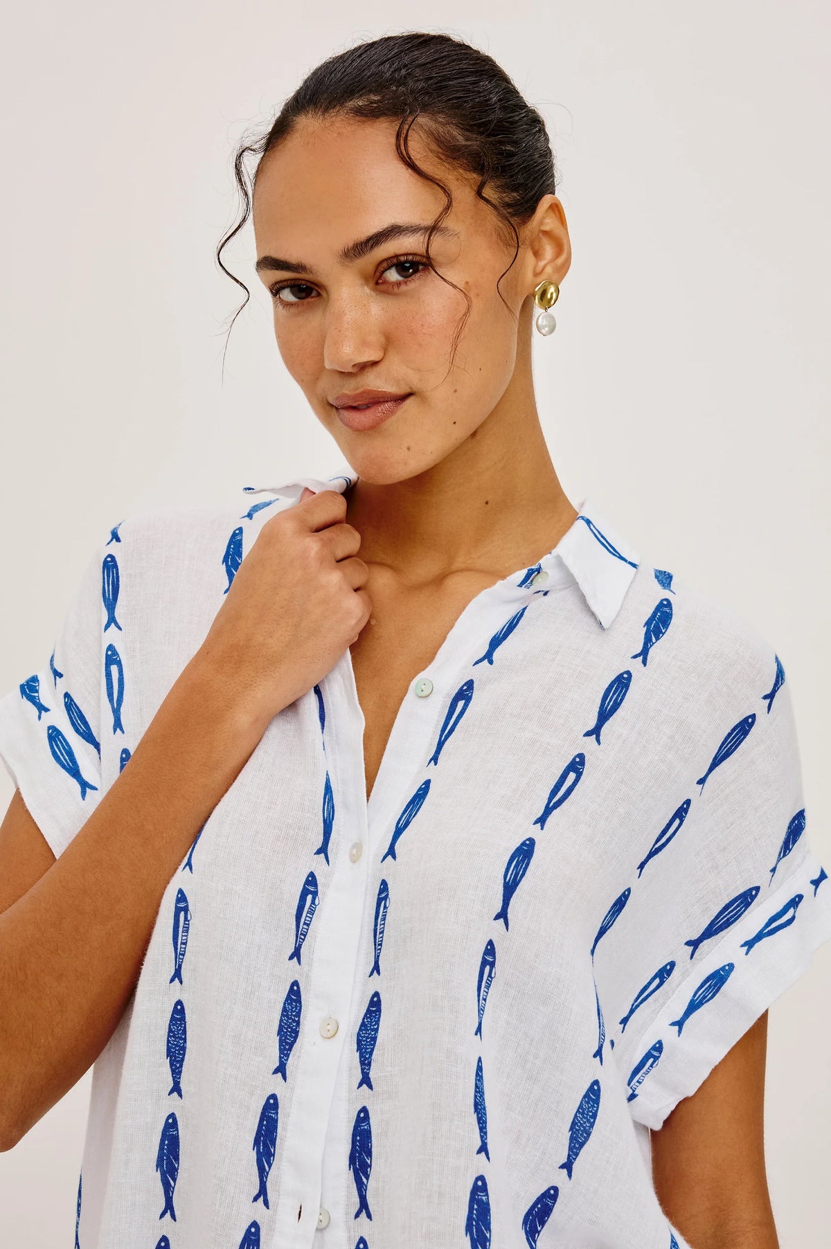 Farrah Top in Sardines