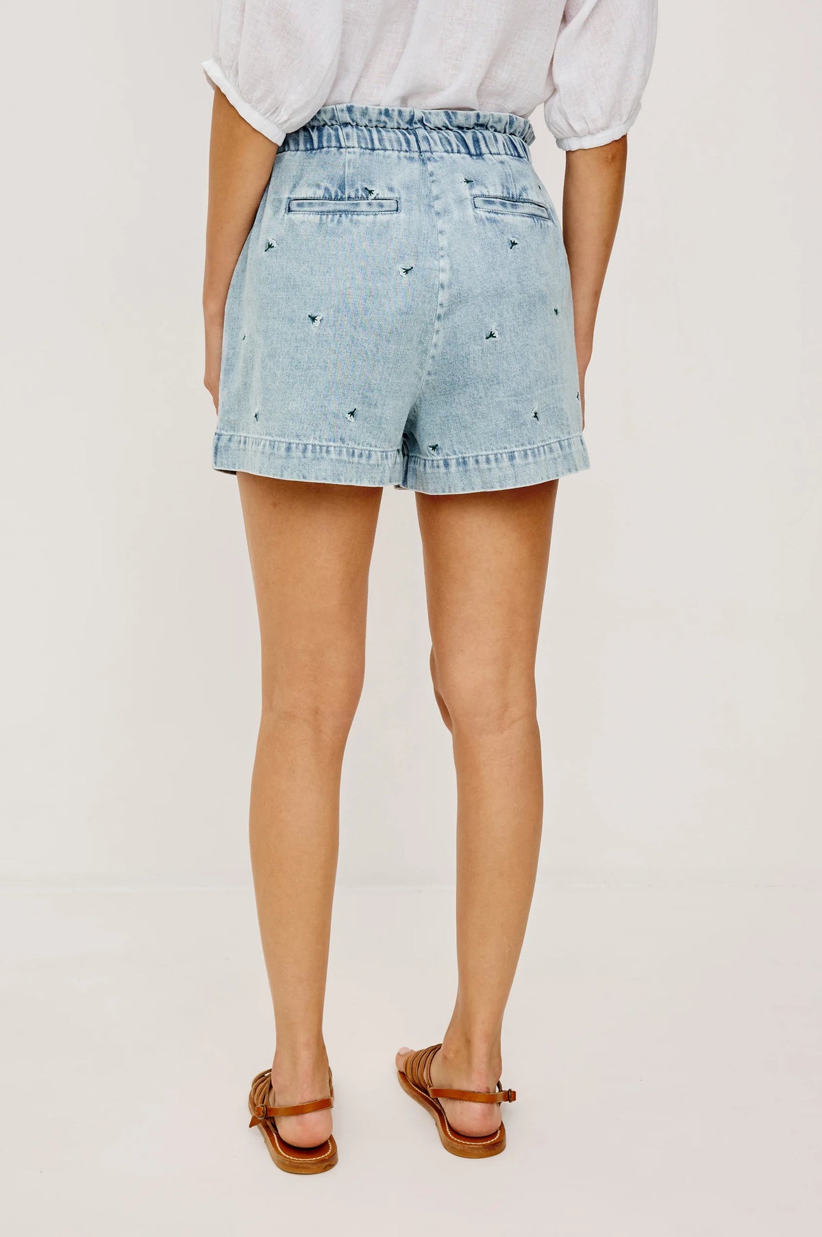 Foster Shorts in Ivory Carnations