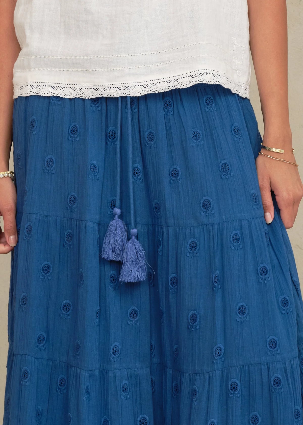 Frani Emb Maxi Skirt from Mabe