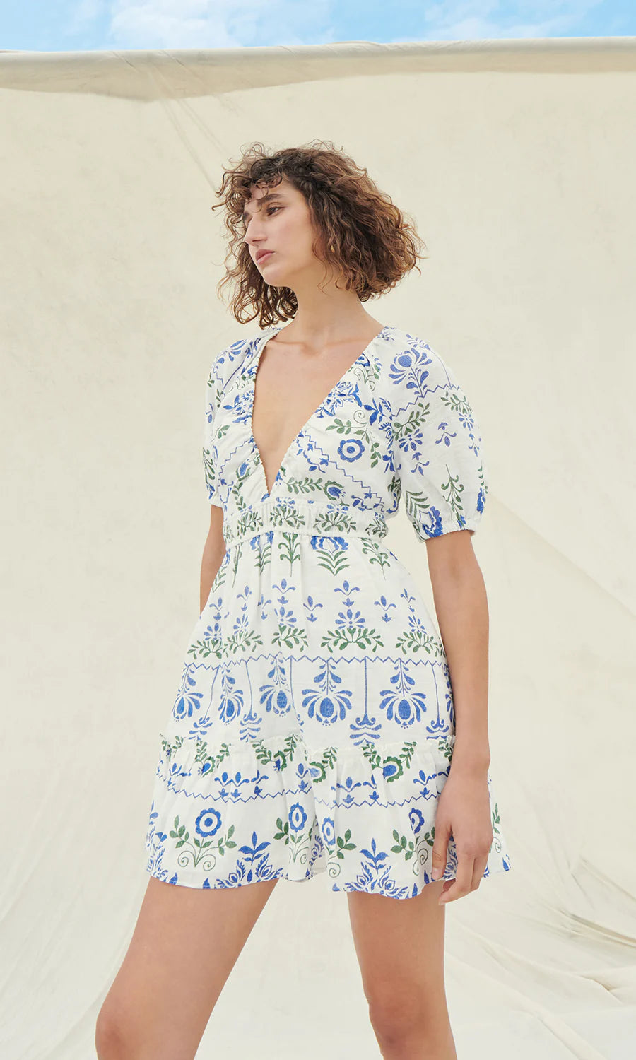 Gracey Floral Mini Dress by Saylor at waterlilyshop.com