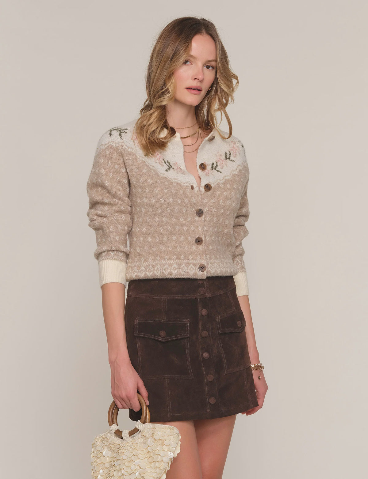Jina Suede Skirt