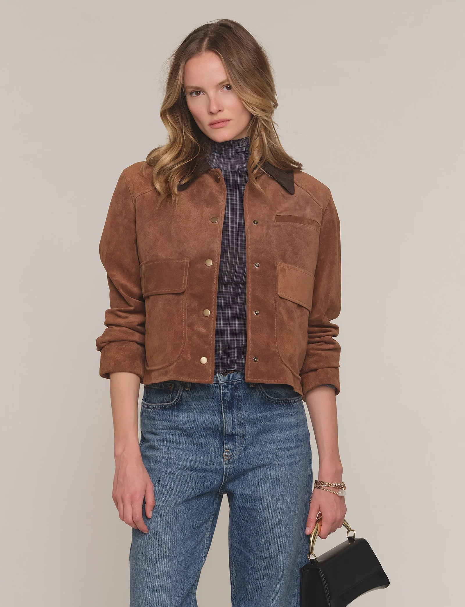 The Lobella Suede Jacket from Heartloom available at Waterlilyshop.com
