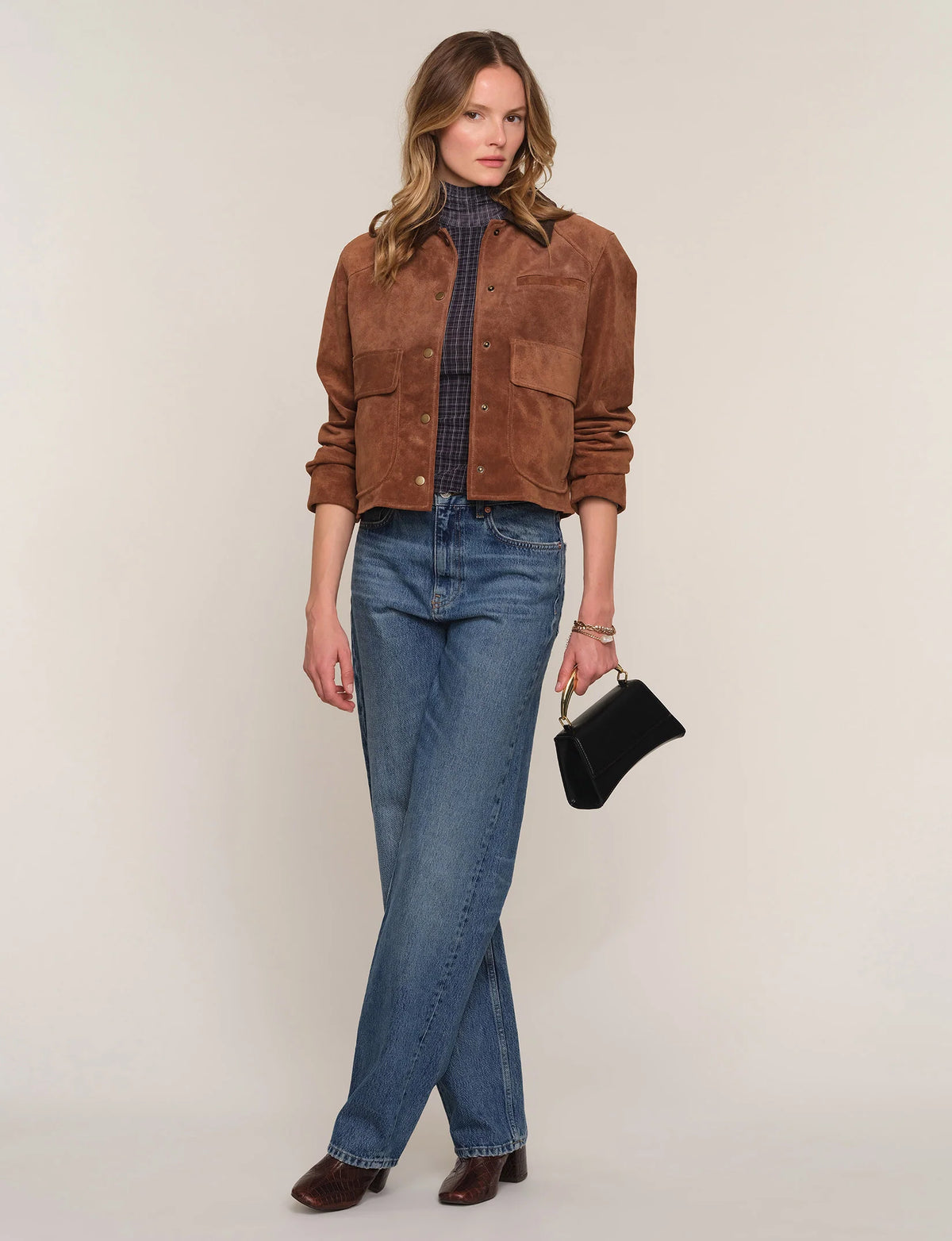 The Lobella Suede Jacket from Heartloom available at Waterlilyshop.com