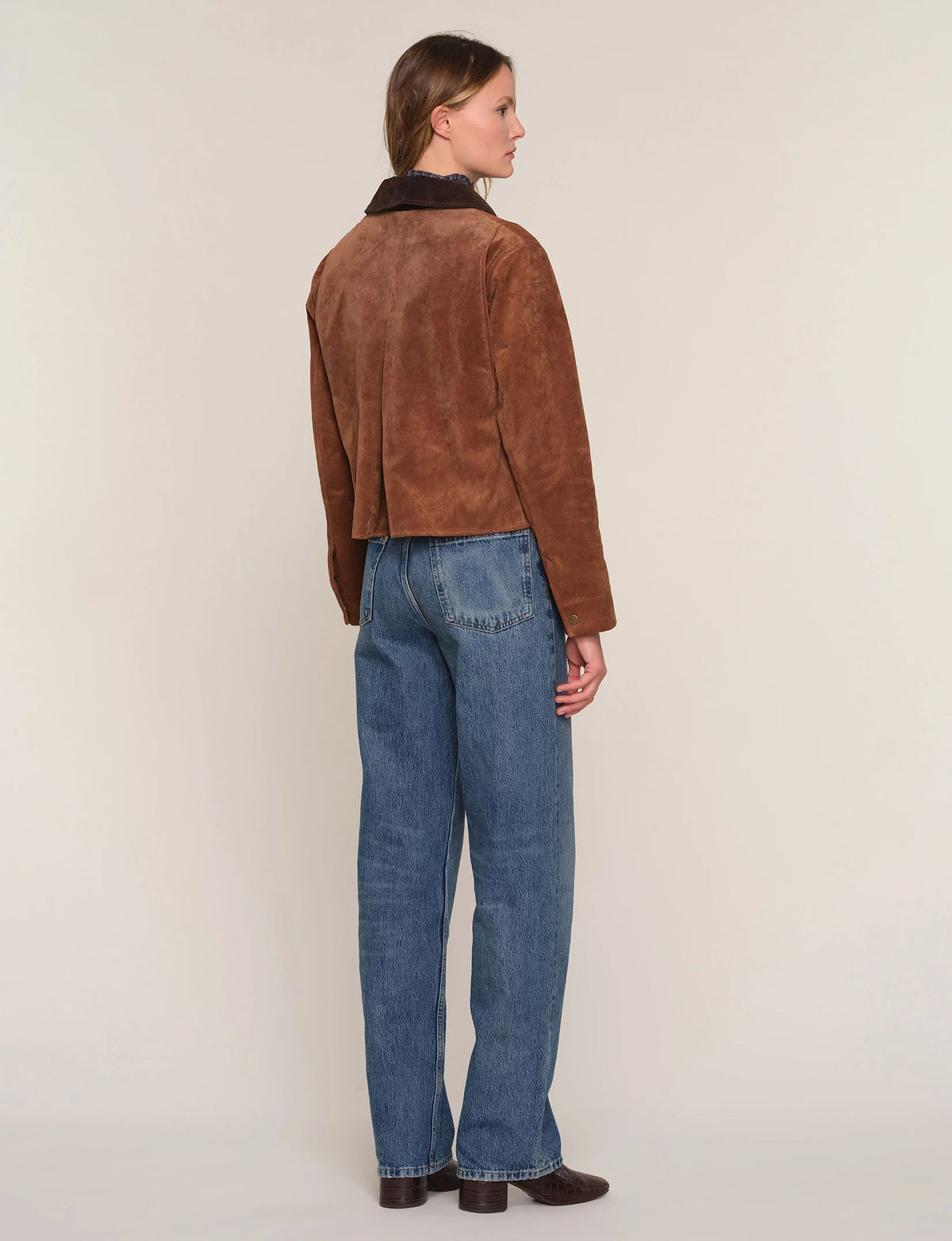 The Lobella Suede Jacket from Heartloom available at Waterlilyshop.com
