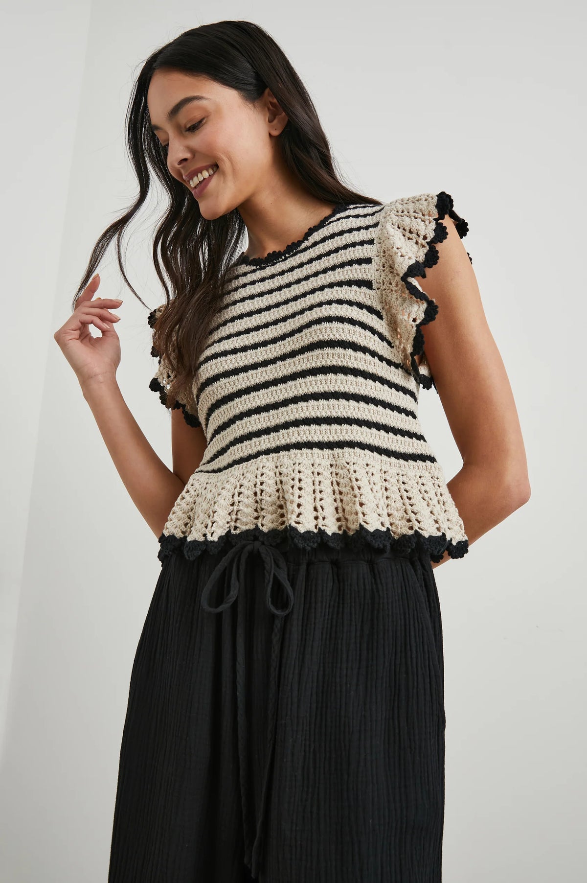 Coen Knit in Oatmeal Black