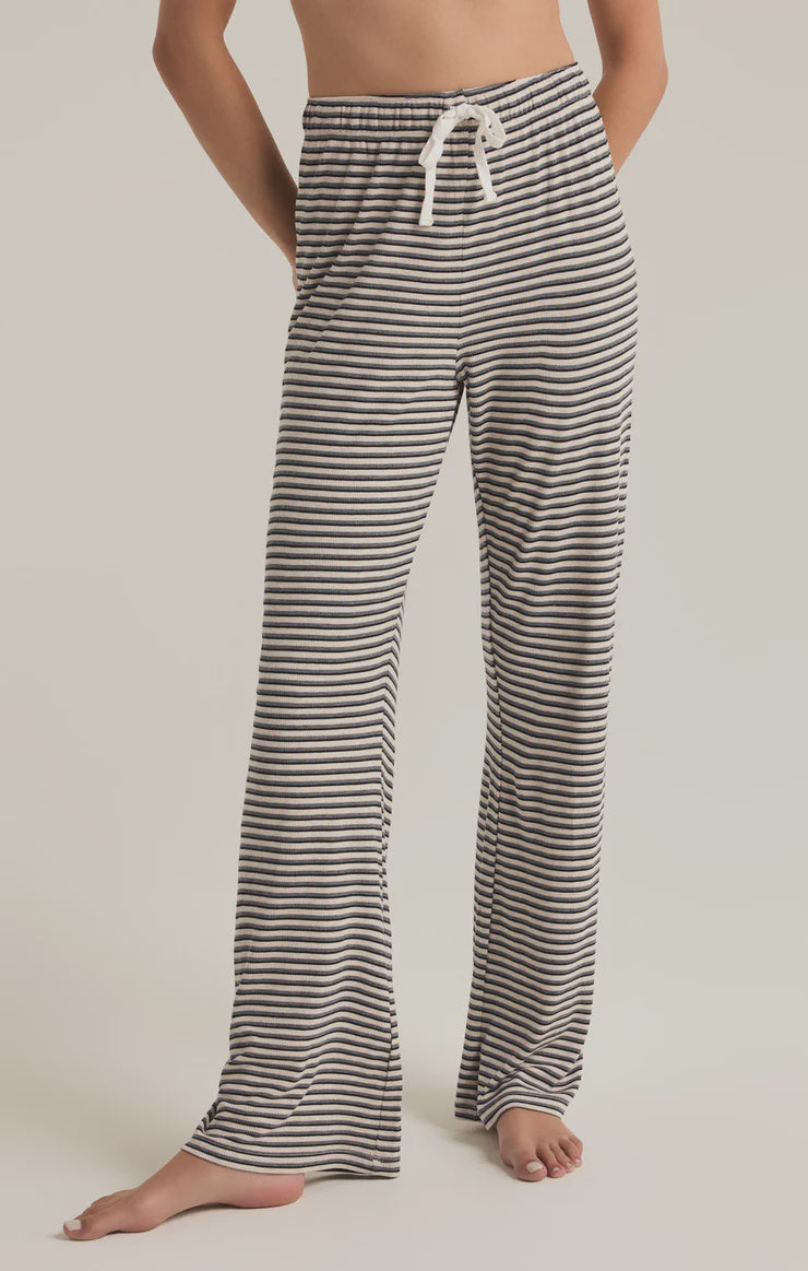 Lounger Stripe Pant in Oatmeal Heather