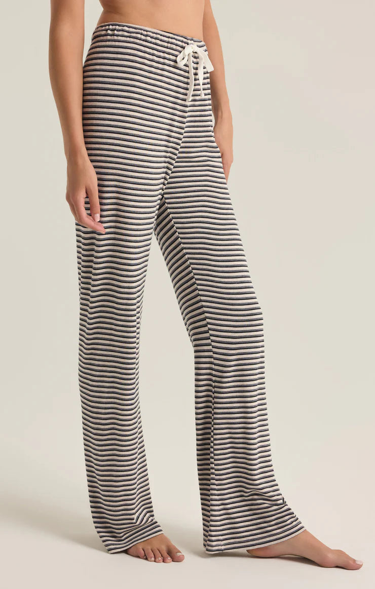 Lounger Stripe Pant in Oatmeal Heather