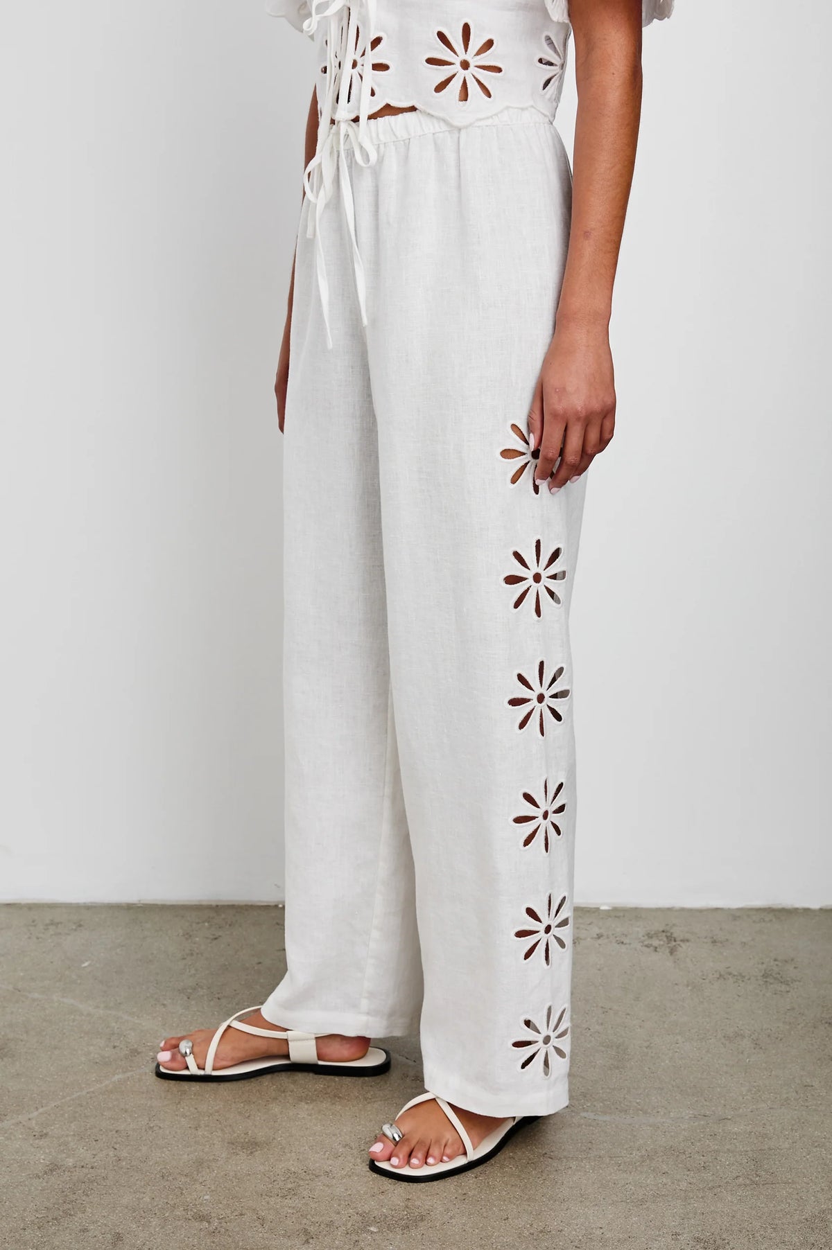 Emmie Pant in White Eyelet