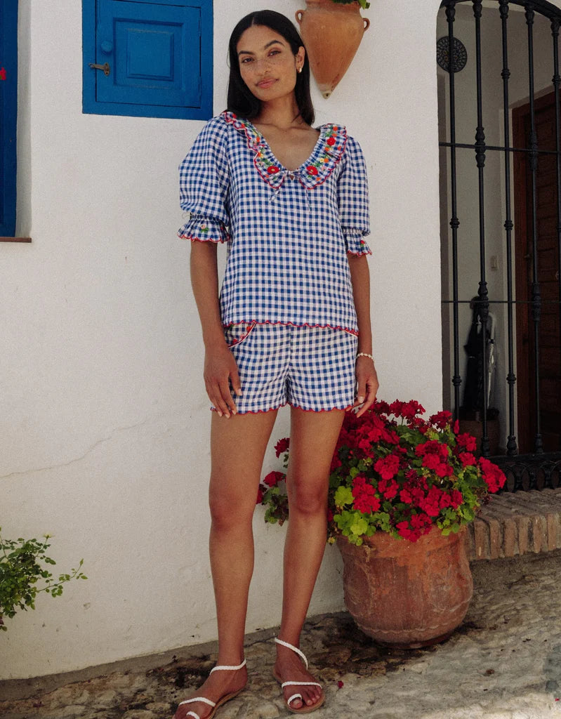 Ava Top in Picnic Gingham