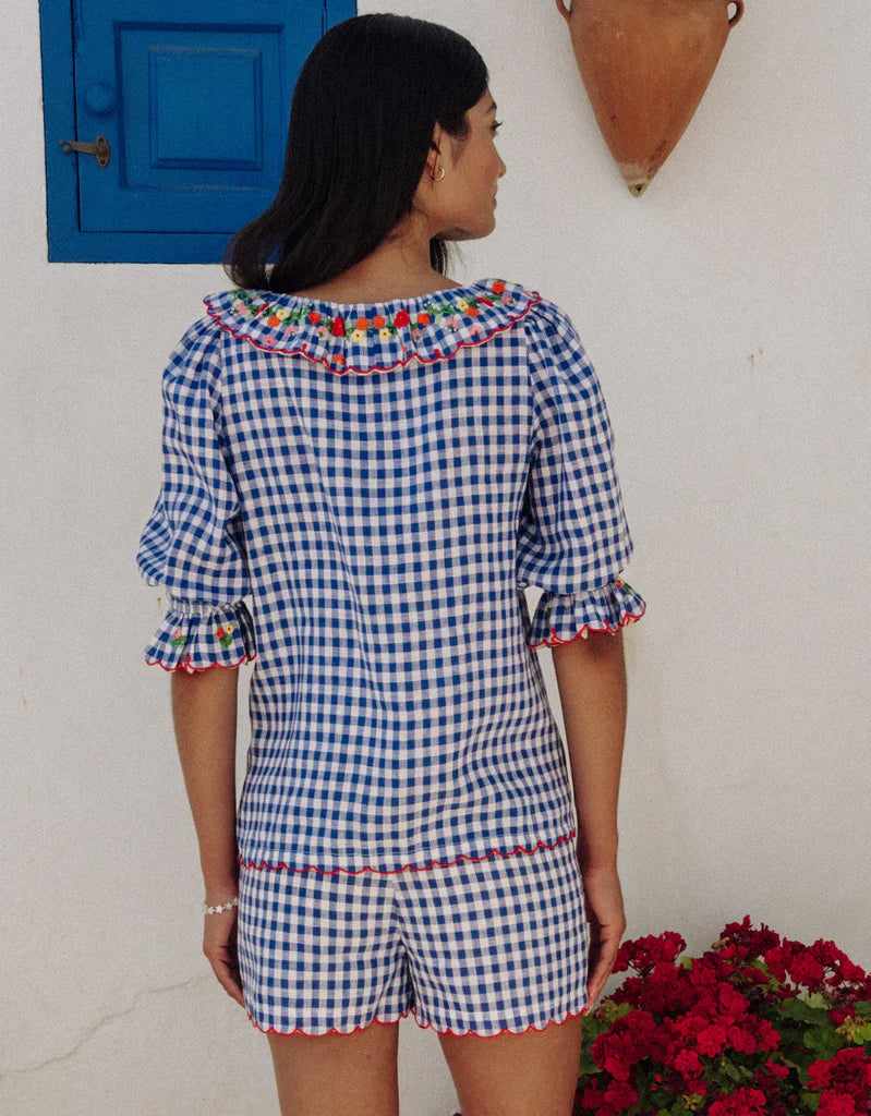 Ava Top in Picnic Gingham