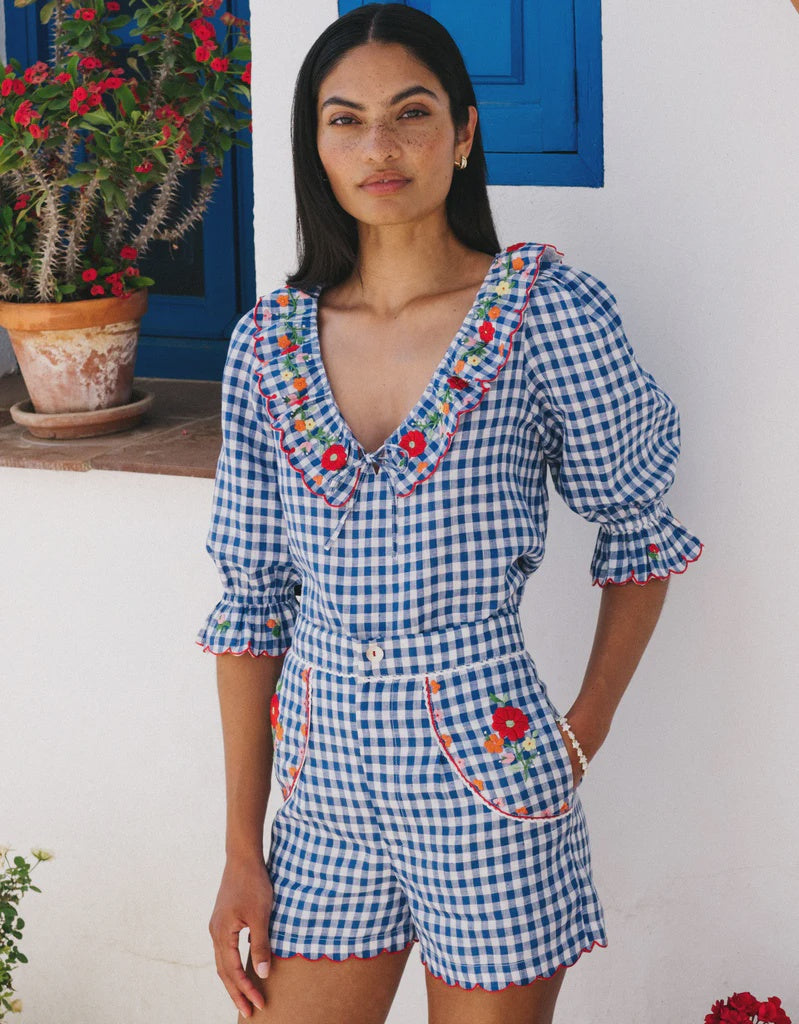 Ava Top in Picnic Gingham