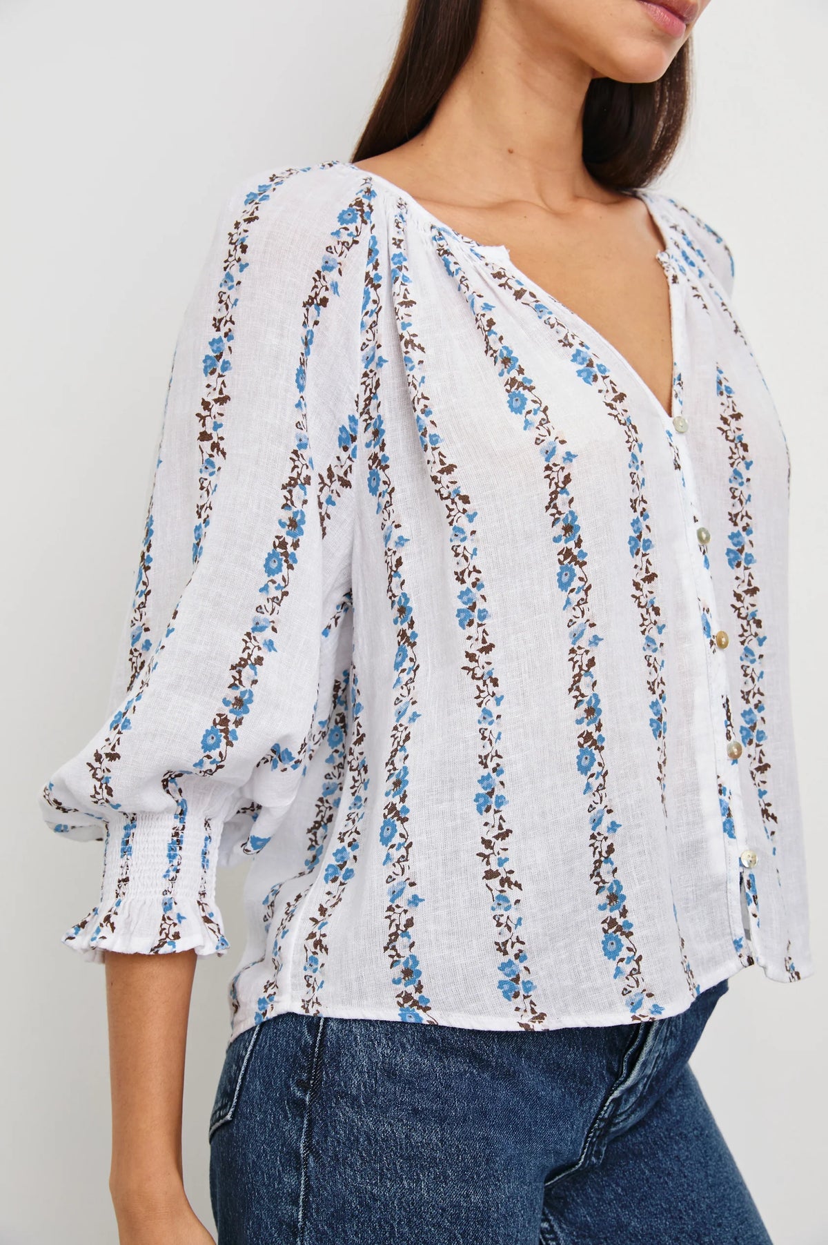 Mariah Bluebell Stripe