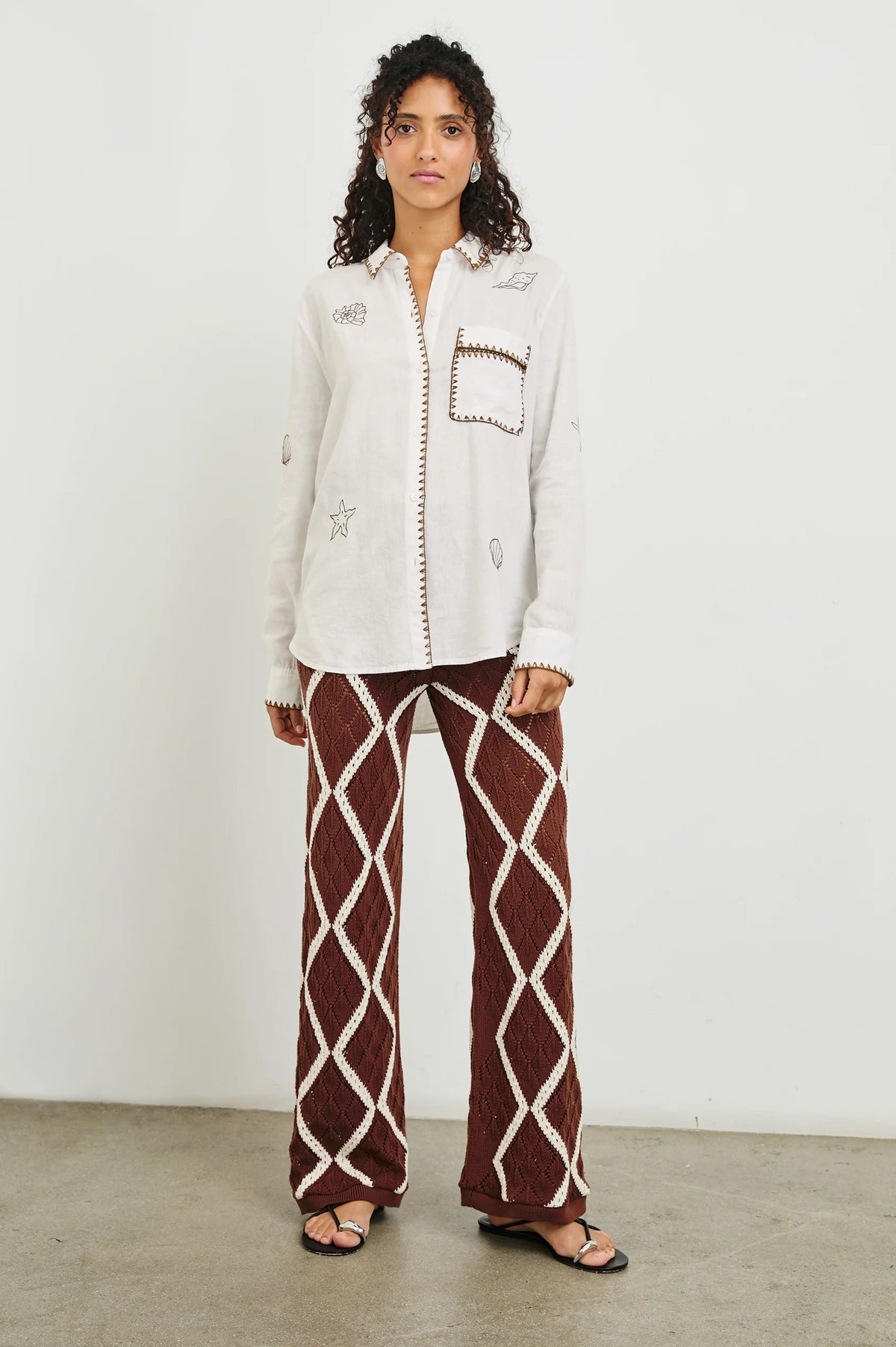 Saya White Marine Shirt