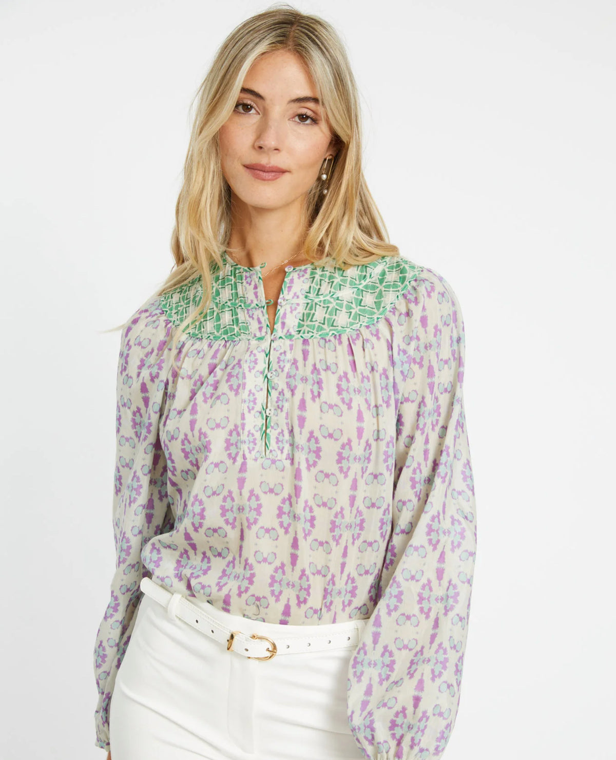 Emery Top in Tribal Ink Blot