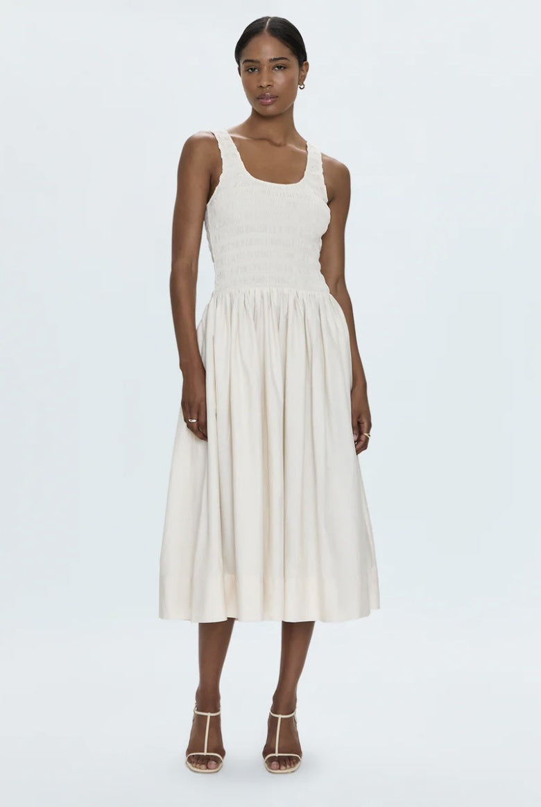 Alessia Smocked Drop Waist Dress