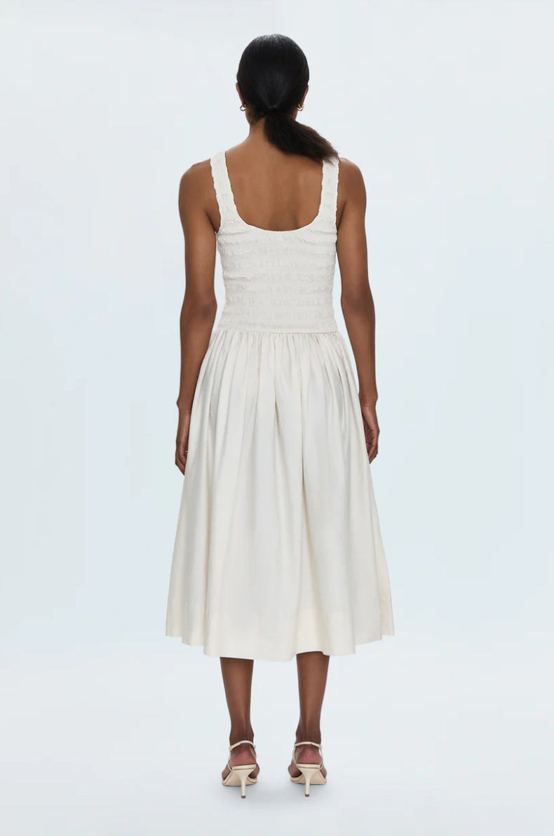 Alessia Smocked Drop Waist Dress
