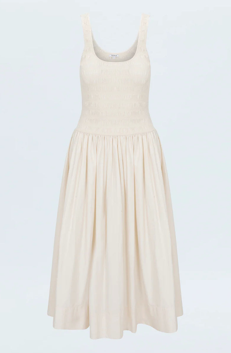 Alessia Smocked Drop Waist Dress