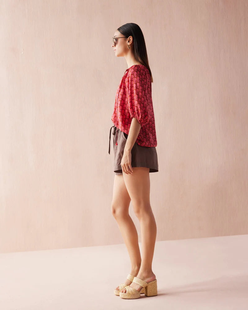 Isla Blouse in Sasha Punch