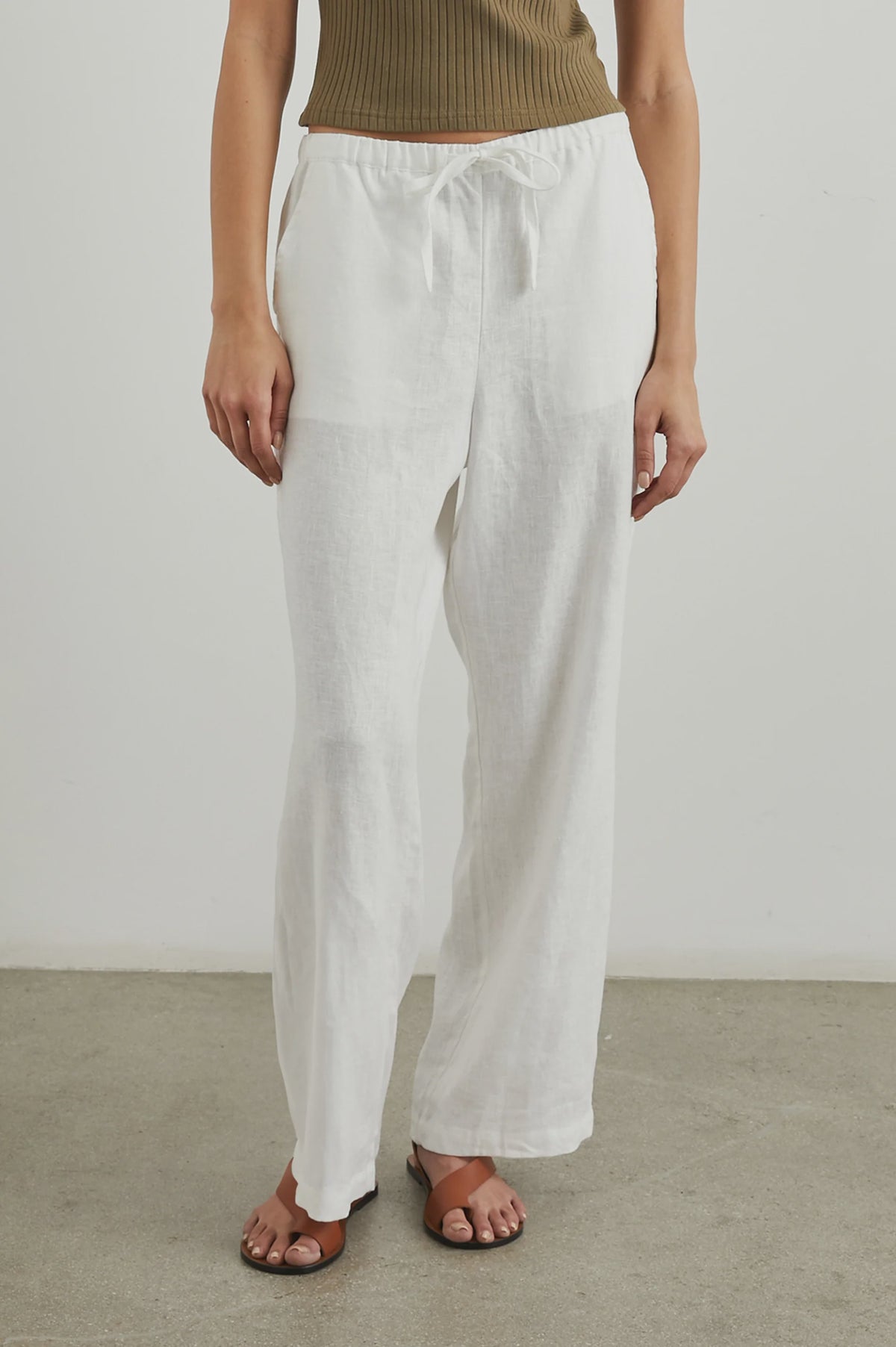 Emmie Pants in White