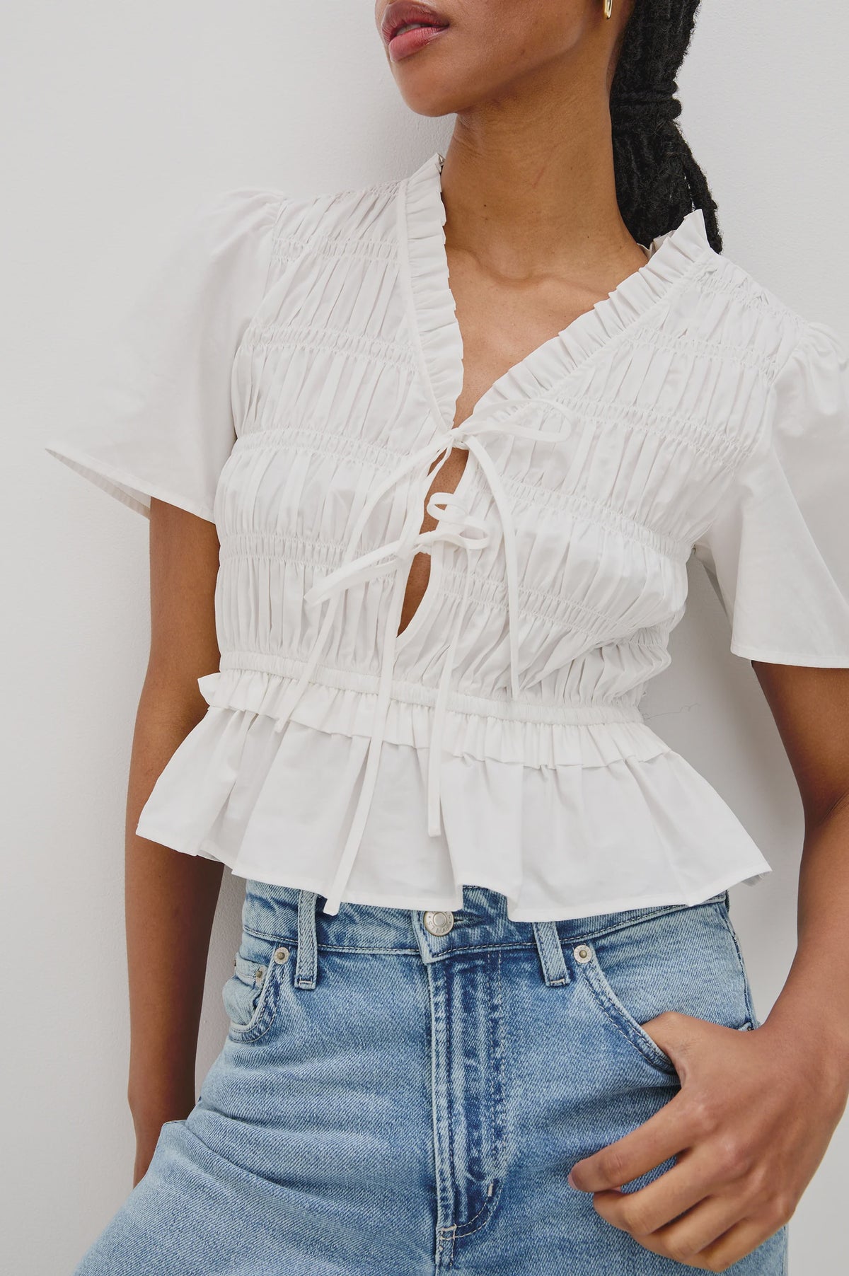 Portia Top in White