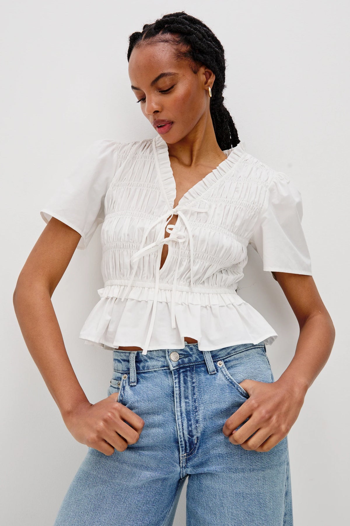 Portia Top in White