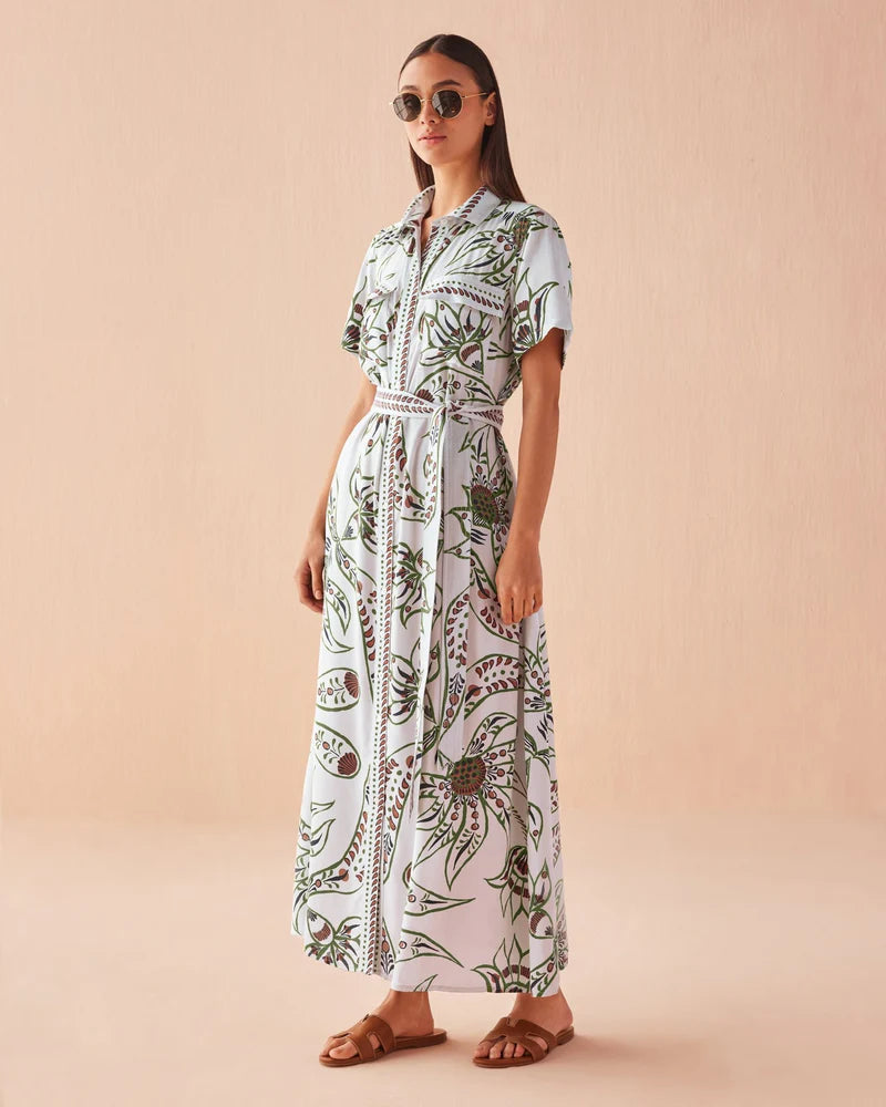 Amira Maxi Dress in Diya Powder