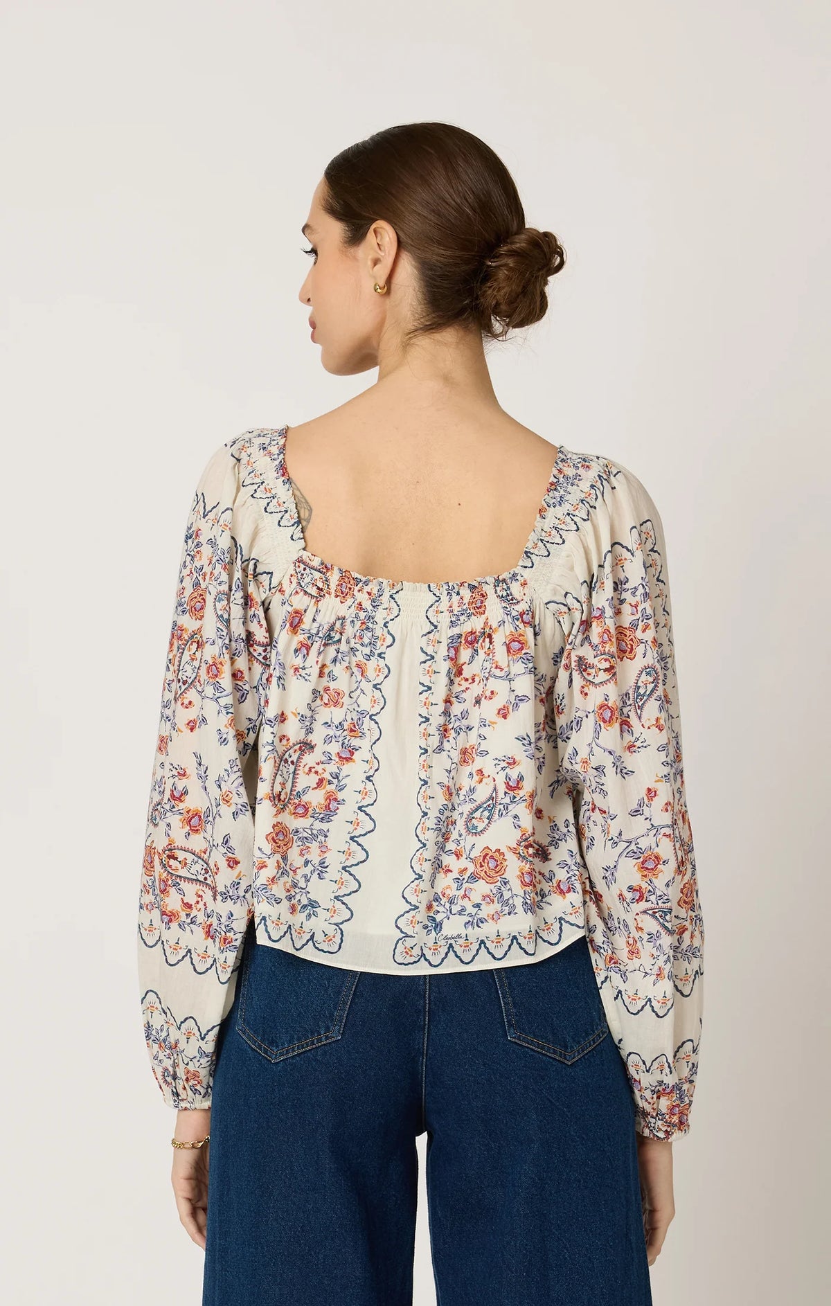 Lucille Blouse in Las Ramos Print