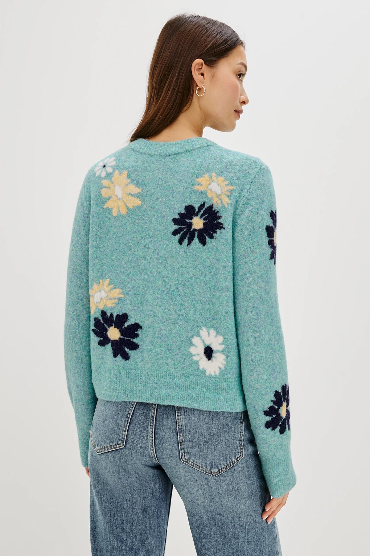 Millie Sweater in Heather Teal