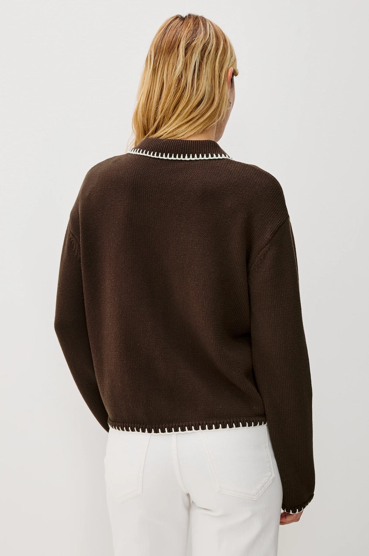 Rayleen Blanket Stitch Sweater