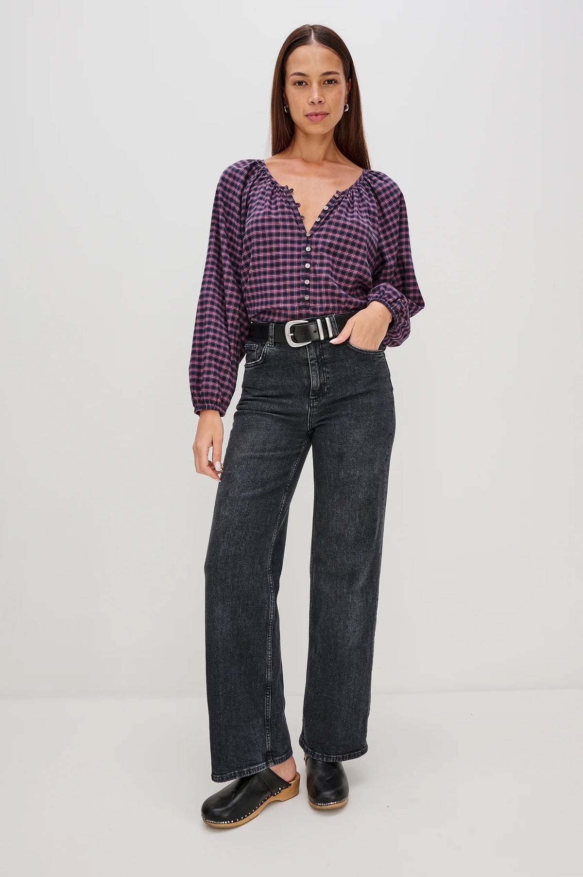 Indi Shirt Rose Check